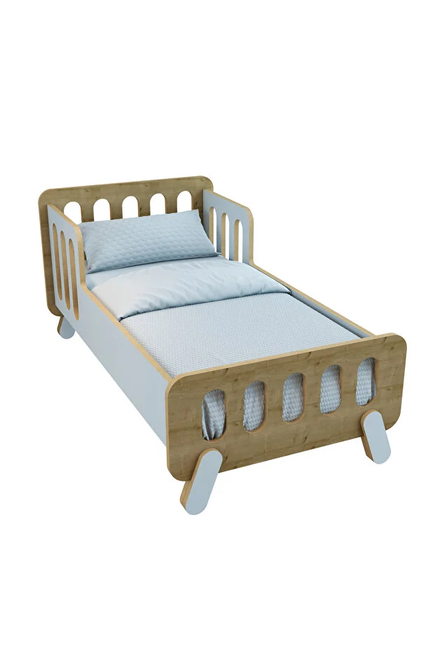 Somfy Montessori Ahşap Bebek Yatağı/Çocuk Yatağı/ Demonte /60 cm x 120 cm